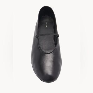 THE ROW Elastic Ballet Slipper in Leather